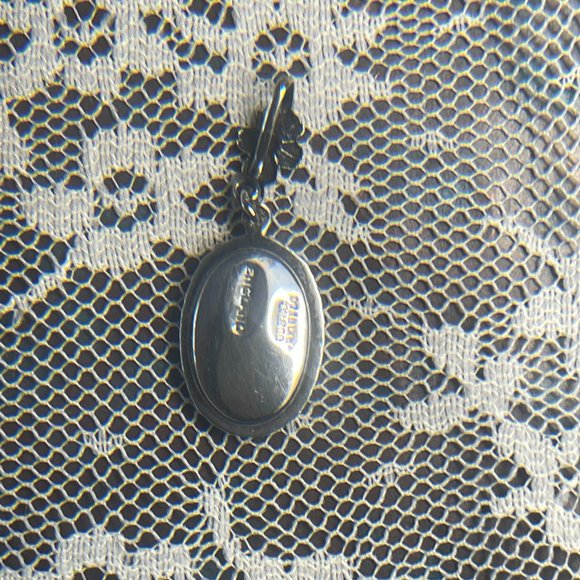 Vintage Morpho Butterfly Wing Pendant with Greek or Roman Woman - Picture 6 of 7